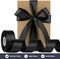 1-1/2 Inch Wide Black Satin Ribbon, 50 Yards Solid Polyester Fabric Ribbon